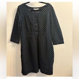 Boden navy corduroy sheath dress. Size 12R